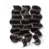 Natural loose wavy raw human hair bundles 1