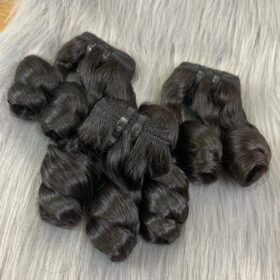 Bouncy curly raw hair bundles