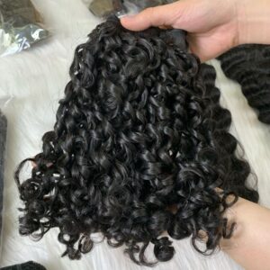 Pixie curly raw hair bundles
