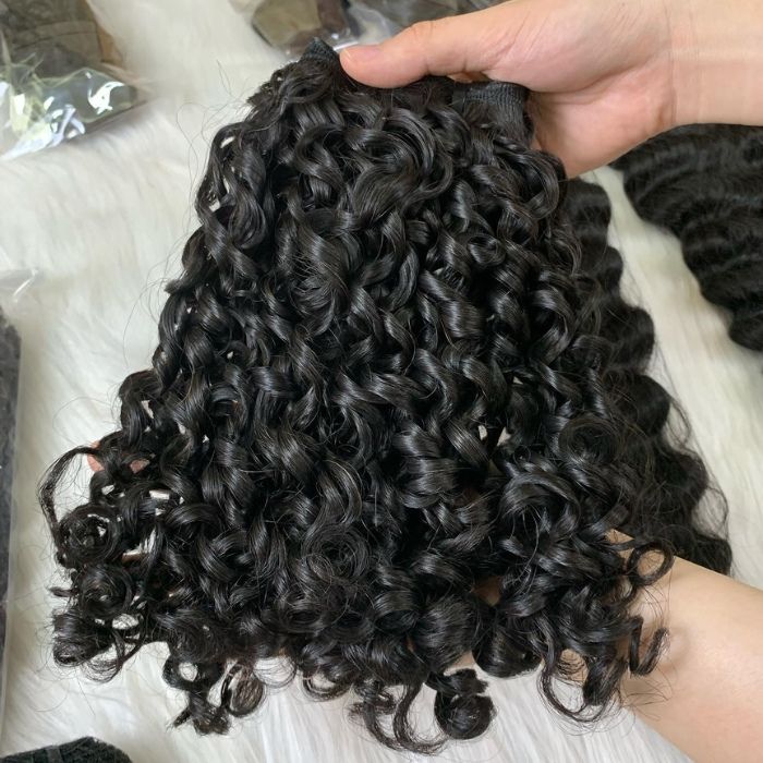 Pixie curly raw hair bundles