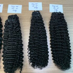 Jerry curly raw human hair bundles
