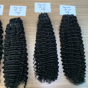 Jerry curly raw human hair bundles