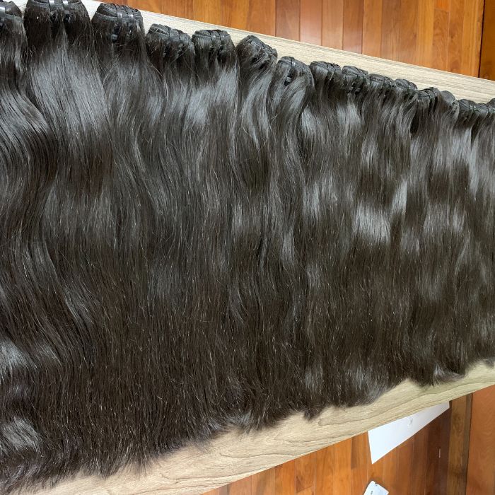 Natural straight raw hair bundles 3