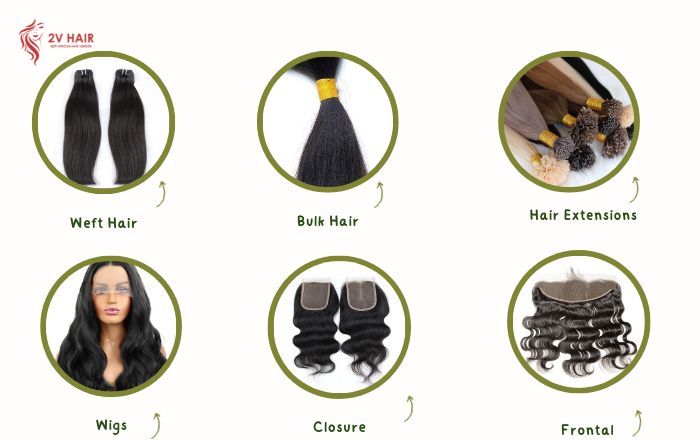2V Hair Factory is the top 1 supplier of Vietnamese bone straight hair