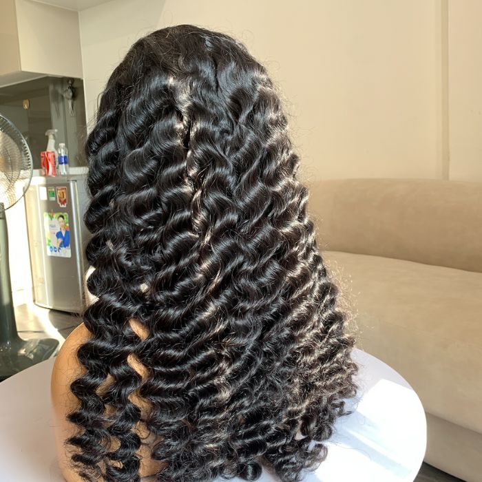 Deep Wave Human Hair Wigs Lace Front 3