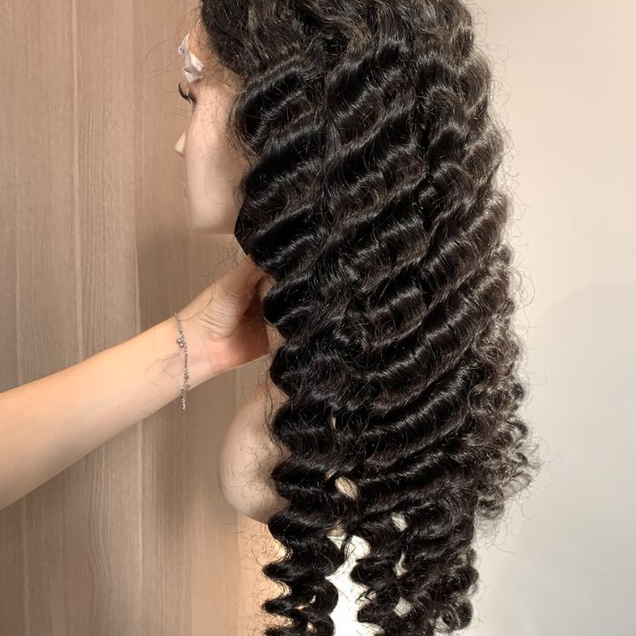 Deep Wave Human Hair Wigs Lace Front 5